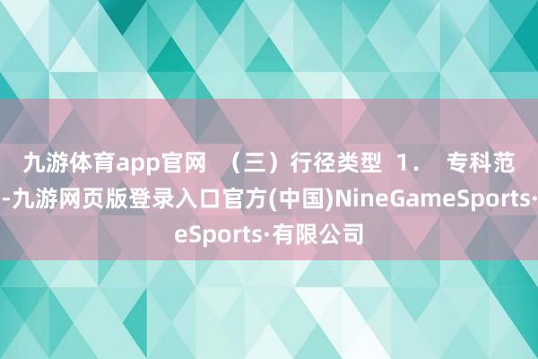 九游体育app官网  （三）行径类型  1．  专科范围分论坛-九游网页版登录入口官方(中国)NineGameSports·有限公司